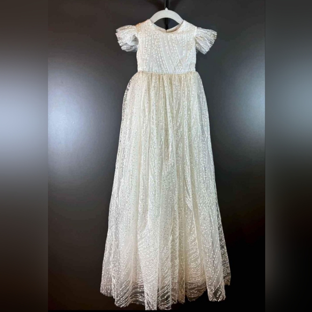 Baby toddler baptism wedding dress